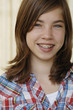 lachender teenie