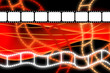 Old movie film reel strip