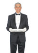 Mature Adult Male Wearing Tuxedo Mature Adult Male Wearing Tuxedo