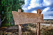 Cartello di legno