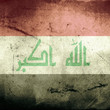 grunge flag of iraq