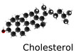 Molécule de cholestérol Molécule de cholestérol