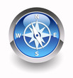 Compass glossy icon