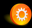 Gear 3d icon. Vector illustration. Gear 3d icon. Vector illustration.