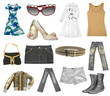set of females dress