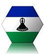 lesotho drapeau hexagone lesotho flag