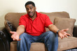 Male on couch