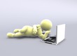 Entspannt mit Laptop