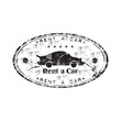 Rent a car grunge rubber stamp