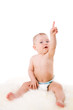 Baby pointing up