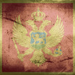 grunge flag of montenegro
