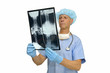 Doctor with x-ray