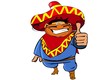Pleased mexican man