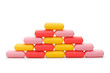 Stack of soap isolated on the white Stack of soap isolated on the white