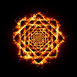 fiery sign