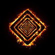 Fiery sign
