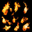 flame samples, real photos