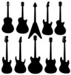 Guitars silhouettes Guitars silhouettes