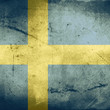 grunge flag of sweden