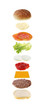 hamburger ingredients isolated hamburger ingredients isolated