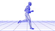 wire man running looping