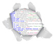 Hole in the webpage