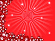 Red Hanabi with Rays of Light