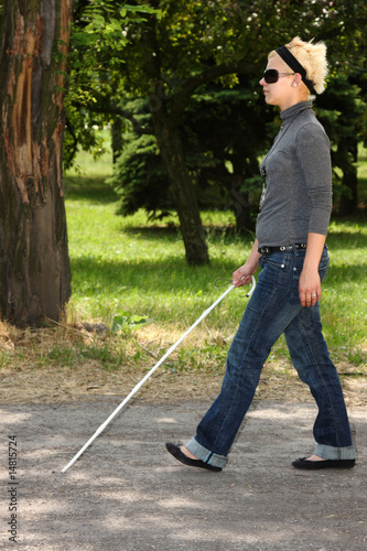 Photo: blind woman blind woman