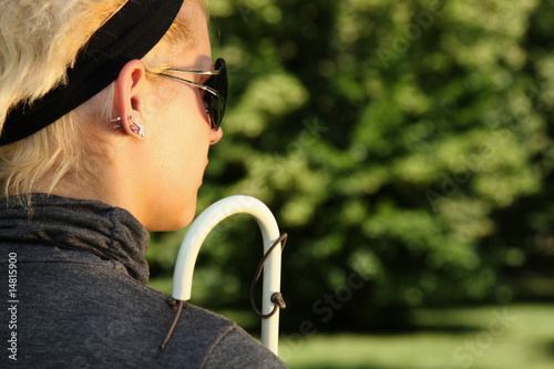 Photo: blind woman portrait blind woman portrait