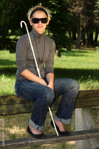 Photo: blind woman blind woman
