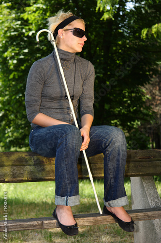 Photo: blind woman blind woman