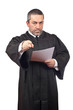 Judge reading the sentence Judge reading the sentence