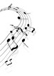 Black and grey notes with different shades. Vector