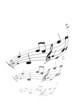 Black and grey notes with different shades. Vector