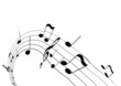 Black and grey notes with different shades. Vector