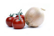 Tomaten mit Zwiebel