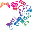 modern electronic entertainment illustration modern electronic entertainment illustration