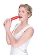 Woman with paprika