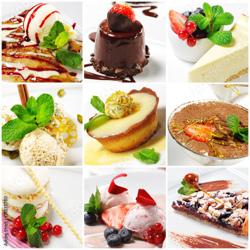 Photo: Dessert Collage Dessert Collage