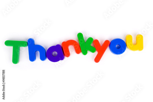 Photo: Thankyou colourful lettering Thankyou colourful lettering