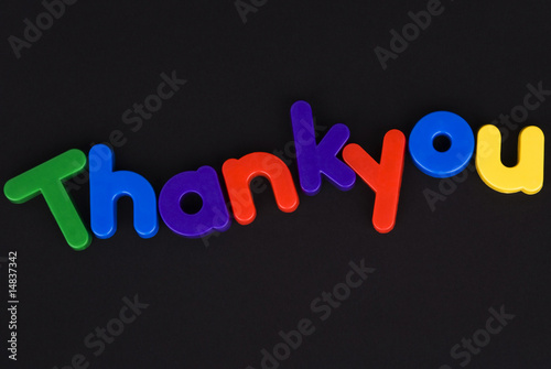 Photo: Thankyou colourful lettering Thankyou colourful lettering