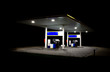 Gas station at night