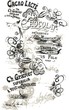 Flower butterfly writing illustration Flower butterfly writing illustration