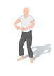 Illustrations of positions of the Chinese gymnastics a chi kung Illustrations of positions of the Chinese gymnastics a chi kung