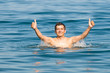 swimming man