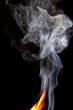 Photo: Orange Flame with Smoke Rising Orange Flame with Smoke Rising