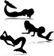 sea maid vector silhouettes sea maid vector silhouettes