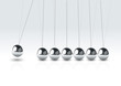 vector  illustration balancing balls Newton's cradle