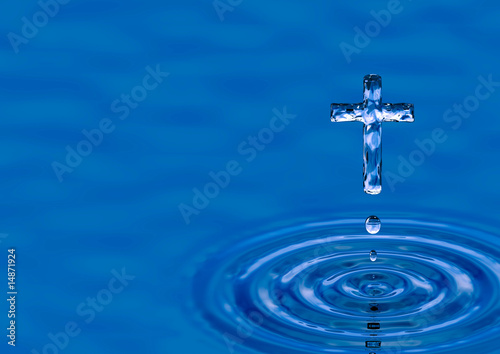 Illustration: Holy water Cross Holy water Cross