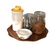 Smoko Tray isolated with clipping path.